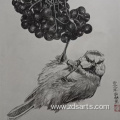 Pen painting works pen painting owl